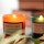Christmas luxury packaging gift colorful scented candle jar frosted glass candle jar