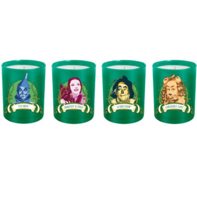 Wizard of oz series frosted glass jar scented soy wax candle for gift set