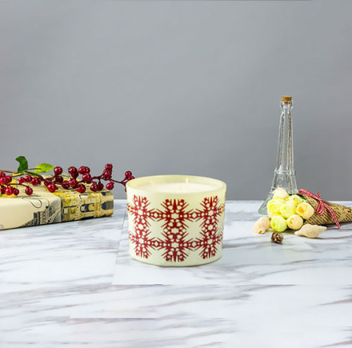 New Christmas Luxury Scented Soy Wax Candle  in Ceramic Jar with Gift Box