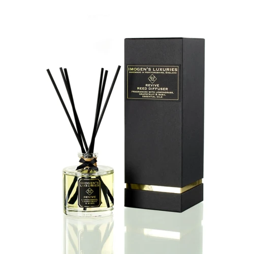 Home decorative fragrance reed diffuser with colorful box
