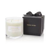 China Factory Lovely White Three Wick Scented Soy Candle with Black Box