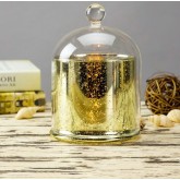 Unique Design Gift Different Size Luxury Scented Soy Golden Domed Candle
