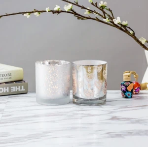 New design nice glass candle holder for scented candle
