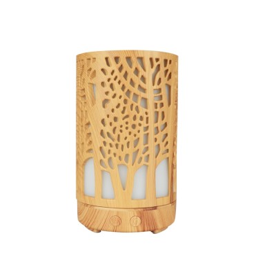 Carved Wooden Electric household indoor humidifier ultrasonic air aromatherapy essential oil diffuser