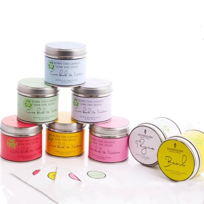 Wholesale home fragrance scented travel tin candles with metal lids