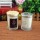Luxury scented soy customized candle in square glass jar with wooden lid for gift