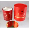 Hotsale soy scented electroplate candle with red round box Luxury candle