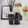Luxury custom decorative fragrance reed diffuser with black glass bottle