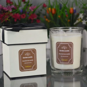 Wholesale Customized Handmade Natural Soy Candle in Glass with Gifts Box
