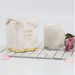 Simple Handmade Scented Soy Wax Candle with Folding Box