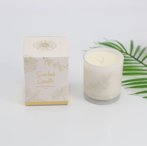 Simple Handmade Scented Soy Wax Candle with Folding Box