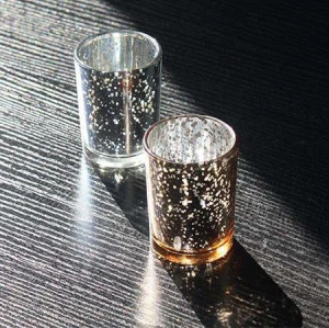 Hot selling modern luxury empty mini custom plated glass bottle holder
