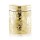 Selling carved decorative colored gold candle jar with lid with Tealight candle wholesale
