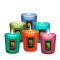 Christmas gift colorful scented candle jar frosted glass candle jar