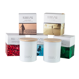 Luxury  customized mini scented candles with colorful packaging