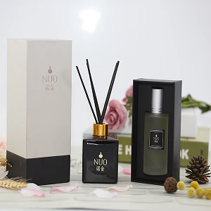Luxury Green Tea Aroma Oil Diffuser with Rattan Sticks