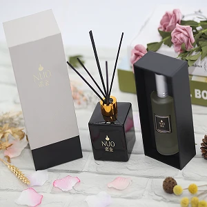 Luxury Green Tea Aroma Oil Diffuser with Rattan Sticks