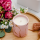 Wholesale Nordic popular home decoration luxury gold grain marble ceramic candle jar with lids