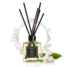 Natural aroma Reed Sticks Decorative luxury Glass Bottle fragrance reed diffuser set box