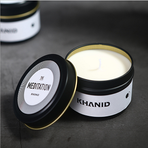 Nordic fashion black scented candle tin with high-grade wedding gift luxury gift candle set
