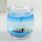 Custom decorative scented jelly candle in glass jar