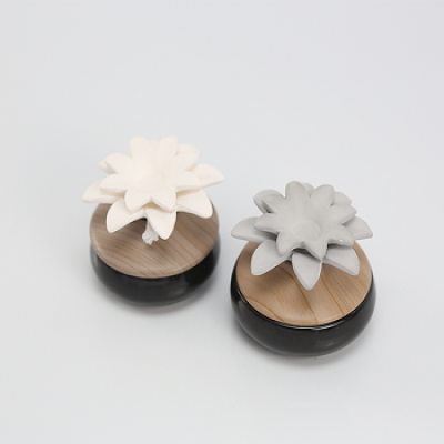 Ceramic Aroma Stone flower Bottle Reed Diffuser For Home Decor