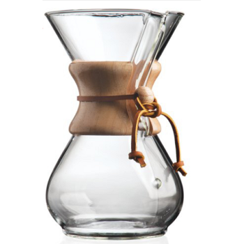 Hand Made Glass Coffee Maker with Anti-dust Lid Stock