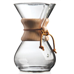 Hand Made Glass Coffee Maker with Anti-dust Lid Stock