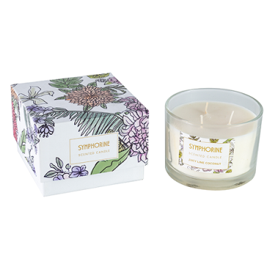 Big size 3 wicks glass jar scented candle