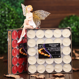 Wholesale Europe sells mini birthday scented tealight candle that can be placed in luxury glass jars as home decoration