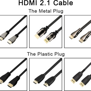2019 Newest Ultra high speed 2.1 HDMI cable YUV444 3D 8K@60Hz 4K@120Hz 48Gbps 4320P Gold HDMI cable