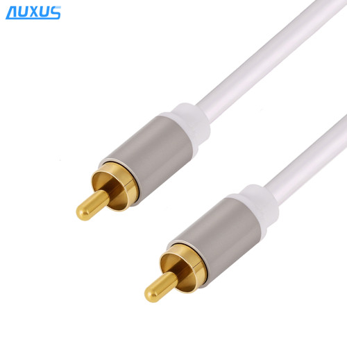 Stereo Digital Coaxial Gold-plated Composite Audio/Video RCA AV Cable for Hi-Fi Subwoofer, Home Theatre