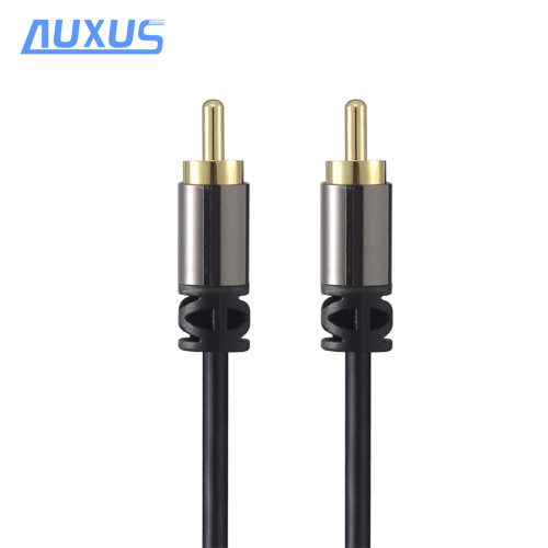 Stereo Digital Coaxial Gold-plated Composite Audio/Video RCA AV Cable for Hi-Fi Subwoofer, Home Theatre