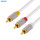 3RCA to 3RCA cable(Metal shell) High end RCA cable audio and video cable