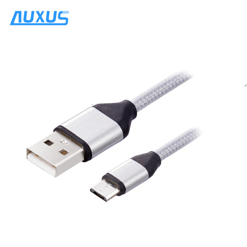 Aluminum Casing USB 2.0 3.0 A to Micro USB Male Data Sync Charging Cable for Android Mobile Devices