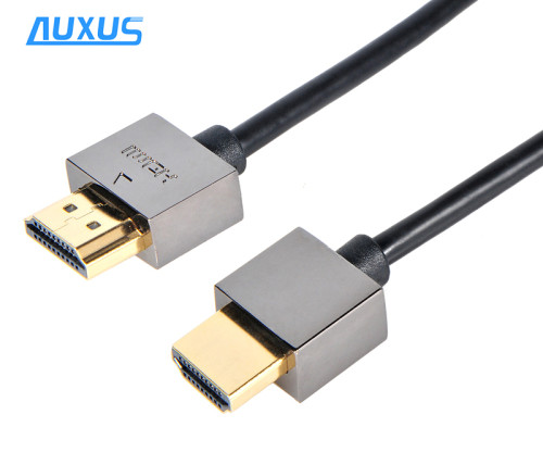 2M Metal casing Ultra Slim thin HDMI Cable 3d 4k