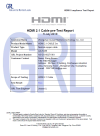 HDMI 2.1 Cable pre-Test Report