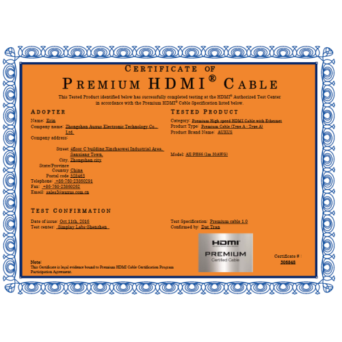 PREMIUM HDMI CABLE