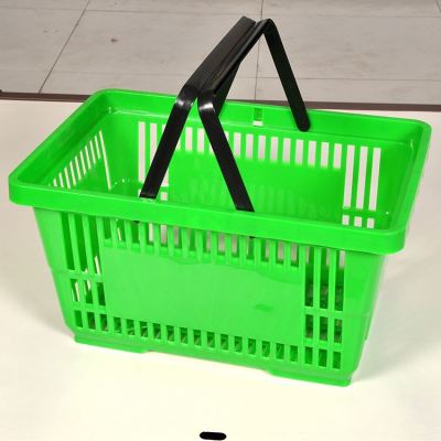 Recycled hand carry shopping basket