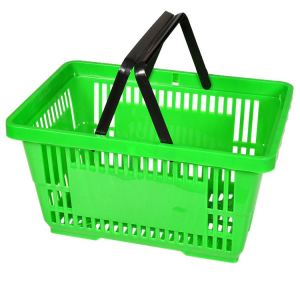 Recycled hand carry shopping basket