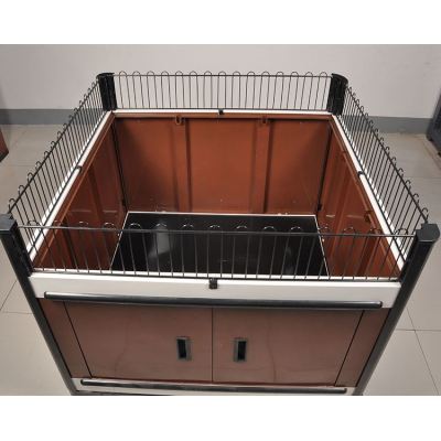 High capacity supermarket shelf promotion table