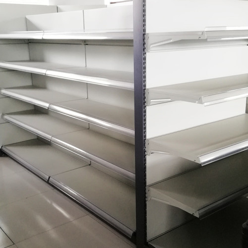 Divider for specialized production supermarket display metal shelf