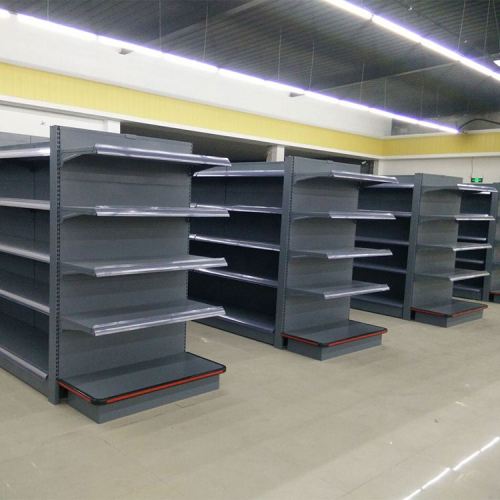 Metal supermarket shopping display shelves rack