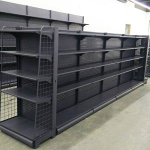 Drinks advertising steel shelves modern display supermarket shelf