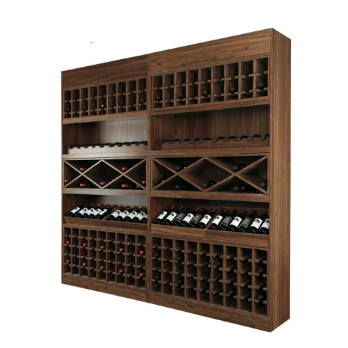 Wine display cupboard shelves with cabinet wooden steel shelf rack