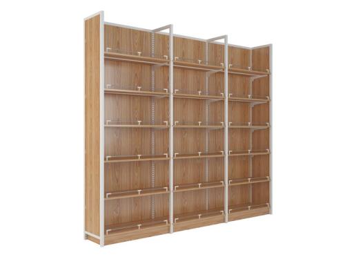 Customized showcase rack storage display shelves case stand steel and wood shelf