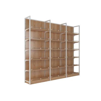 Heavy duty steel wood shelf and display case shelve furniture rack