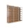 Customized showcase rack storage display shelves case stand steel and wood shelf