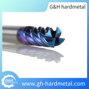4 Flute CNC Cutting Tools Solid Tungsten Carbide Flat End Mill