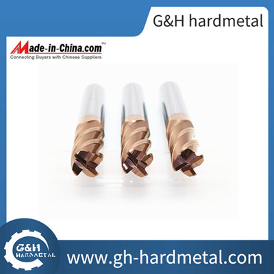 Router Bit of 4 Flutes HRC55 Carbide Corner Radius End Mill